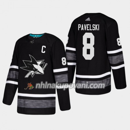 San Jose Sharks Dresy Joe Pavelski 8 Černá 2019 NHL All-Star Adidas Authentic - Pánské
